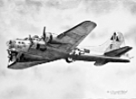A B-17 aircraft - Ballpoint pen artwork by Vincent Whitehead